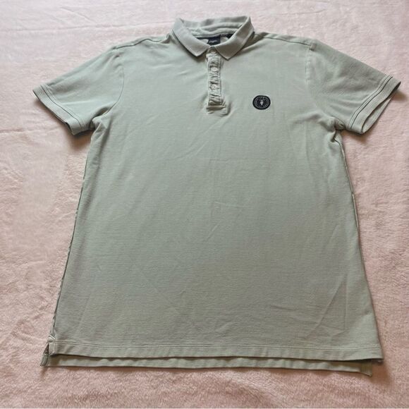 Le Temps Des Cerises Other - Le Temps Des Cerises Light Green Dylan Polo Shirt Size Large
